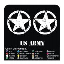 ADESIVI STELLA MILITARE US ARMY per serbatoio HARLEY DAVIDSON moto custom