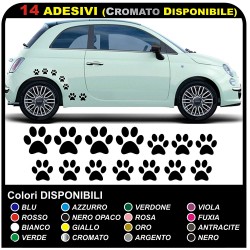 14 paws stickers CAR STICKERS MOTORCYCLE HELMETS, camper GREAT FOR COVERING SMALL SCRATCHES