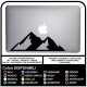 Sticker MOUNTAINS - MOUNTAINS - FOR ALL MODELS OF Mac Book Apple STICKER FOR ANY COMPUTER NOT made by APPLE