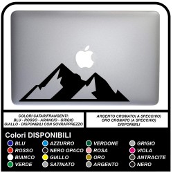 Sticker MONTAGNES - MONTAGNES - POUR TOUS les MODÈLES DE Mac Book Apple AUTOCOLLANT POUR n'IMPORTE quel ORDINATEUR qui n'est