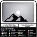 Aufkleber BERGE - den BERGEN - FÜR ALLE MODELLE VON Apple Mac Book - AUFKLEBER FÜR JEDEN COMPUTER, AUCH NICHT APPLE