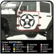 der aufkleber für die tür jeep wrangler us-army-stern mit totenkopf aufkleber jeep renegade-stern-militär-us-army 4x4