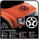 stickers for hood for wrangler jeep us army star with skull decals renegade jeep star military us army Willys