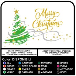 Stickers christmas - Christmas Tree Merry Christmas - Decals, christmas - shop-windows for Christmas