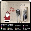 Stickers christmas - Santa Claus with snow-Merry Christmas - window Stickers christmas - shop-windows for Christmas - stickers