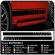 stickers bmw côté amg décalcomanies mercedes bandes adhésives bandes Adhésives audi bandes mini cooper Vipère, fiat 500, smart