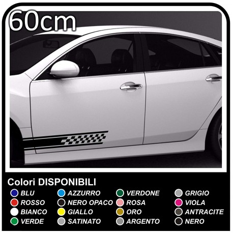 adesivi laterali 60 cm bmw amg adesivi mercedes strisce fasce Adesive audi mini cooper Viper fiat 500 smart