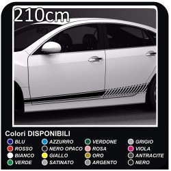 lado adhesivo de 210 cm de bmw amg calcomanías de mercedes tiras, tiras Adhesivas, audi, mini cooper, la Víbora, el fiat 500,