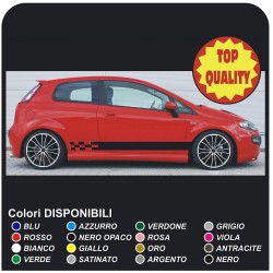 Stickers FIAT PUNTO SPORT adhesive strips FIAT Grande Punto sport stickers delcals FIAT GRANDE PUNTO EVO Sport Car
