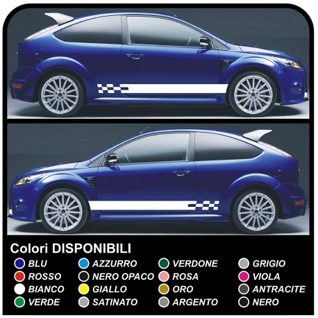 FORD FOCUS ST 5DR komplettes kit aufkleber seitlichen Aufkleber  focus-Streifen-FOCUS abziehbilder auto seitlichen bändern