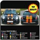MINI COOPER kit adhesive stripes COOPER ONE JCW D 1.6 Turbo John Cooper ONE ALL MODELS mini cooper stripes on the bonnet