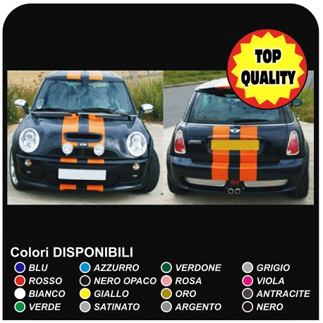 MINI COOPER kit klebestreifen COOPER ONE JCW D 1.6 Turbo John Cooper ONE ALLE MODELLE mini cooper streifen auf der motorhaube