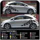 OPEL Corsa aufkleber seitlichen Streifen-seitliche streifen Selbstklebende Opel Corsa Sticker B/C/D/E schalter opel corsa wange