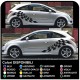 OPEL Corsa aufkleber seitlichen Streifen-seitliche streifen Selbstklebende Opel Corsa Sticker B/C/D/E schalter opel corsa wange