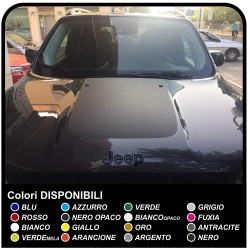 Adesivo Cofano per Jeep Renegade Offroad Decal Sticker Striscia Adesiva Cofano - TOP QUALITY Trailhawk 4x4