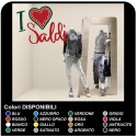 Adhésif soldes dans la boutique windows - "L'amour "soldes" - les Mesures de 60x45 cm - Autocollants, les soldes, les vitrines