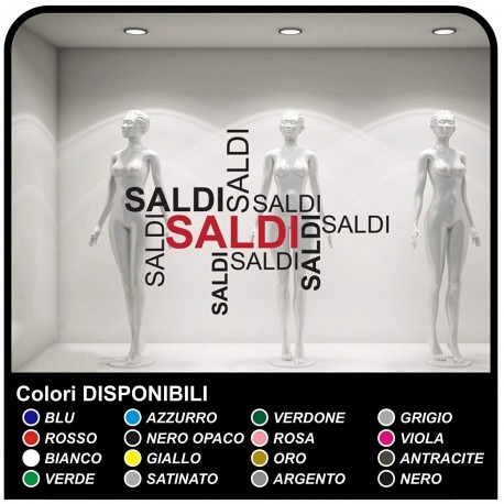 Lettrage adhésif Soldes de Décalcomanies, de vitrines Design Autocollants stickers fenêtre de magasin soldes pour les magasins
