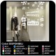 Wall stickers "Balances with snow" - Measures 120x130 cm) - Decals for balances, shop-windows, stickers, stickers, sticker shop