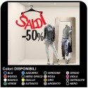 Aufkleber ic-salden - Kleiderbügel-salden - Maßnahmen 60x72 cm - aufkleber-schaufenster-shops für ic-salden