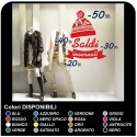 Pegatinas de "Saldos" gorro de invierno" - Medidas 150x135 cm Calcomanías de saldos, pegatinas en los escaparates de las tiendas