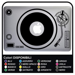 Sticker DJ DISC - pour MacBook et TOUS LES MODÈLES d'ORDINATEUR de 13 à 15 POUCES