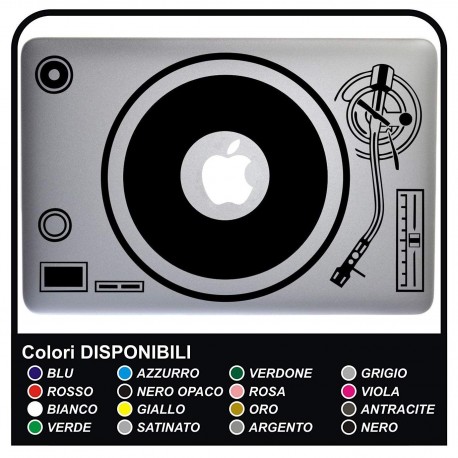 Adesivo DJ DISCO - per MacBook e TUTTI I MODELLI DI COMPUTER 13-15 POLLICI