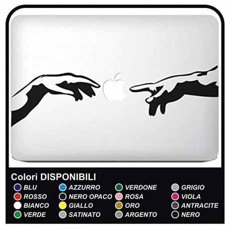 Aufkleber"Michelangelo" für alle modelle von Apple Mac Book MacBook 13" - 15" - aufkleber auch hervorragend für andere