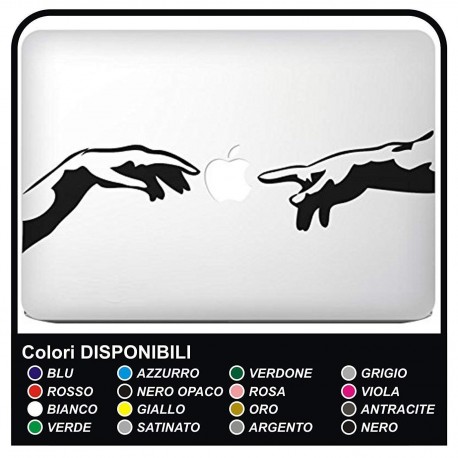 Sticker"Michelangelo" for all models Mac Book Apple MacBook 13" - 15" stickers are also excellent for other notebook 