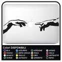 Aufkleber"Michelangelo" für alle modelle von Apple Mac Book MacBook 13" - 15" - aufkleber auch hervorragend für andere notebooks