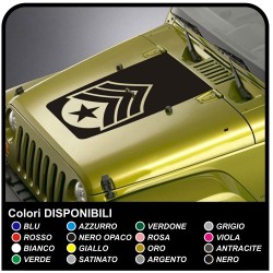 Adesivo cofano per jeep renegade  stella consumata sgt sergeant adesivo per jeep  e wrangler Trailhawk 4x4