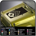 Adhesive hood for jeep renegade star consumed sgt sergeant sticker for jeep wrangler Trailhawk 4x4