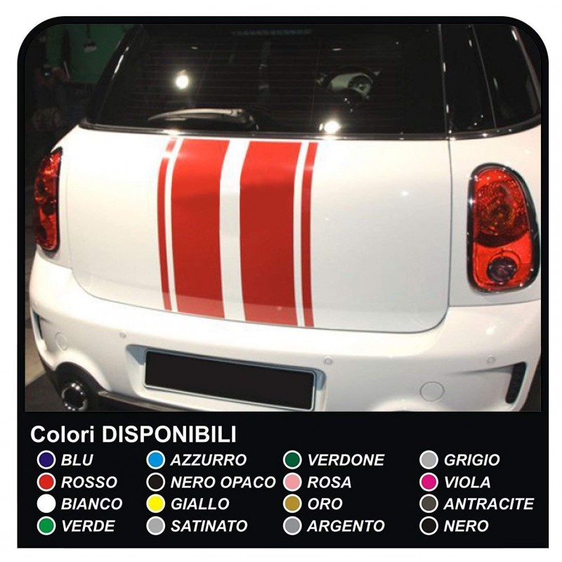 autocollants Coffre de la mini cooper MINI COOPER kit de bandes adhésives  CAPOT ARRIÈRE de la