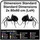 Stickers spider spider stickers for alfa romeo's bmw 3 series 4 5 X audi TT sline golf volksvagen vw golf polo tuning Seat