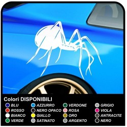 Adesivi ragno spider stickers per alfa romeo bmw serie 3 4 5 X audi TT sline golf volksvagen vw golf polo tuning Seat