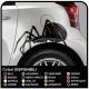 Adesivi ragno spider stickers per alfa romeo bmw serie 3 4 5 X audi TT sline golf volksvagen vw golf polo tuning Seat