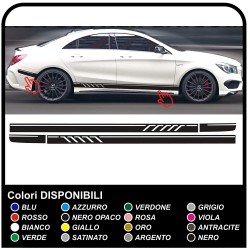 Adesivi laterali per mercedes sl slk c63 e CLA - 507 AMG fasce laterali strisce Decorazione Set completo