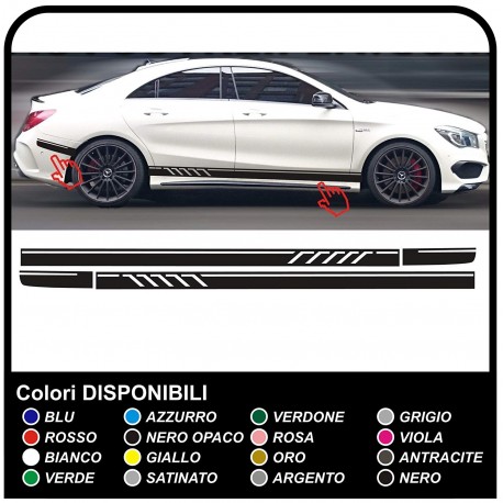 Adesivi laterali per mercedes sl slk c63 e CLA - 507 AMG fasce laterali strisce Decorazione Set completo