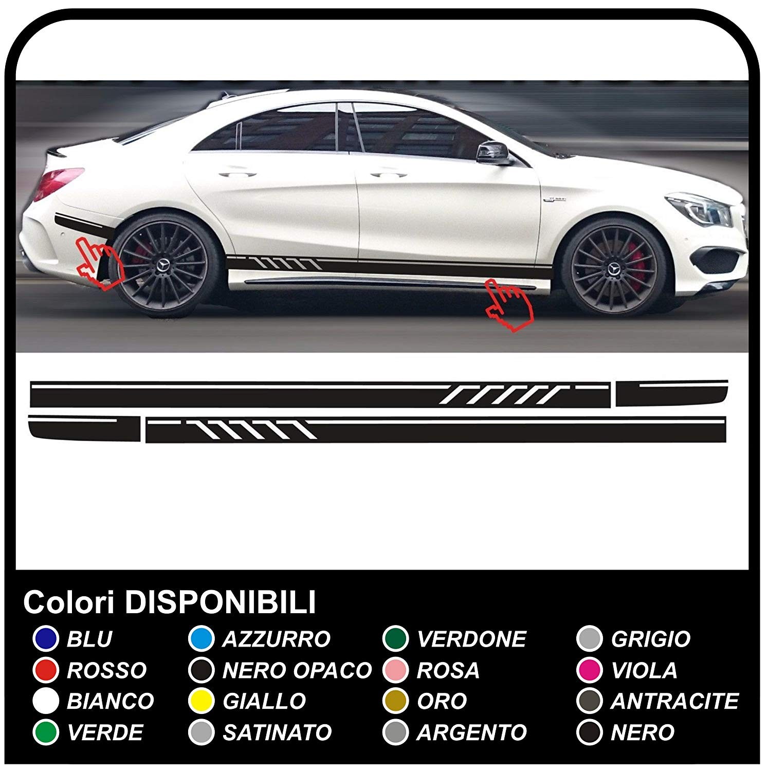 Juego De Calcomanías (pegatinas) Para Mercedes-Benz R107 / W107 SL - Reproducción De Etiquetas Originales
