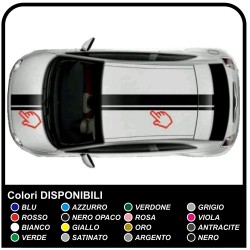 ADHESIVE STRIPS FOR the NEW FIAT 500 TUNING STICKERS decals side 500
