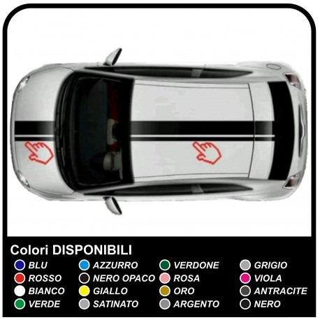 BANDES ADHÉSIVES POUR la NOUVELLE FIAT 500 TUNING STICKERS autocollants de côté 500