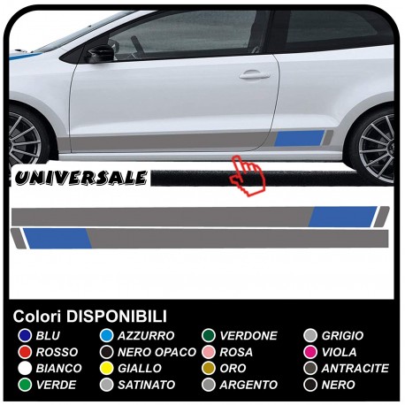 Aufkleber Seitlichen Bänder Universell für subaru volkswagen mitsubishi toyota seat alfa romeo mitsubishi rallye lotus audi bmw