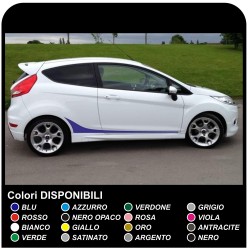 FORD FIESTA MK7 / 8 e Grafica Set Adesivi Strisce FIESTA decalcomanie auto fasce laterali per ford fiesta FIESTA