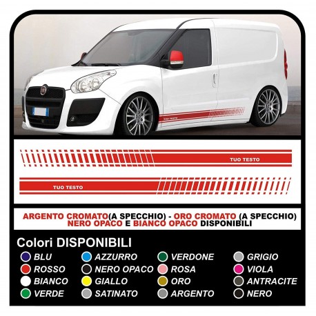 Adhesive doblo doblò abarth VW EVO and FORD TRANSIT ST CONNECT VAN FIAT DOBLO VAN STICKERS VAN, AND VAN VANS