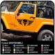 stickers door winged skull for jeep wrangler for off-road vehicles and suv's Skull Willys US Army stickers to the side for car