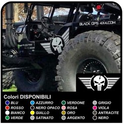 pegatinas de la puerta de cráneo alado para jeep wrangler para vehículos todoterreno y suv del Cráneo Willys Ejército de los