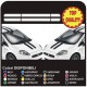 Adesivi cofano tetto e baule per FIAT GRANDE PUNTO ABARTH 1.2 1.4 1.6 1.8 2.0  LIMITED EDITION Strisce punto 5 porte