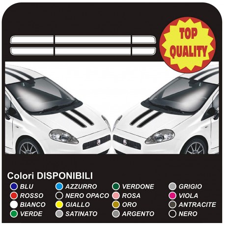 Pegatinas para el capó, el techo y la tapa de arranque para FIAT GRANDE PUNTO ABARTH 1.2 1.4 1.6 1.8 2.0 EDICIÓN LIMITADA de