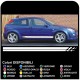 Kit completo adesivi laterali FORD FOCUS ST 5DR Strisce FOCUS fasce laterali strisce adesive FOCUS RS Zetec S 1.4 1.6 1.8 2.0 D