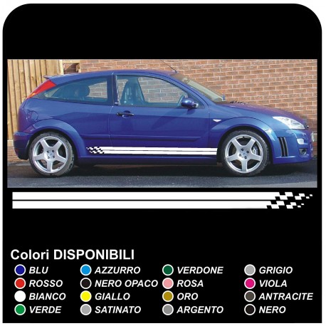 Complete Kit with adhesive side FORD FOCUS ST 5DR Strips FOCUS on the sides adhesive strips FOCUS RS Zetec S 1.4 1.6 1.8 2.0 D
