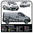 PEGATINAS para el CAPÓ Y LATERALES PARA FORD TRANSIT Custom SWB M-SPORT Van TABLERO de ajedrez vivaro ducato iveco daily